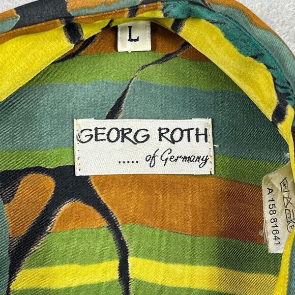 George Roth of Germany Shirt Mens Large Short Sleeve Button Down - Picture 3 of 7